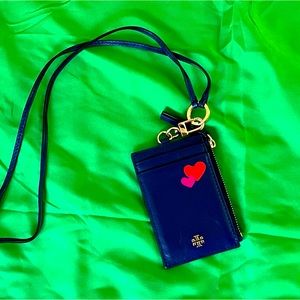 Tori Burch Card holder and leather lanyard
